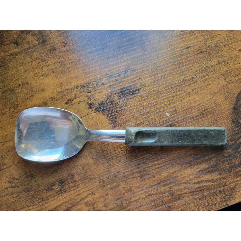 Forged Stainless Steel Ice Cream Scoop w/Black Grip - Japan